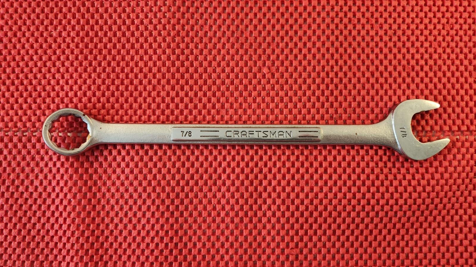 VINTAGE CRAFTSMAN “V” SERIES 7/8″ COMBINATION WRENCH, 12 POINTS, MADE IN U.S.A.
