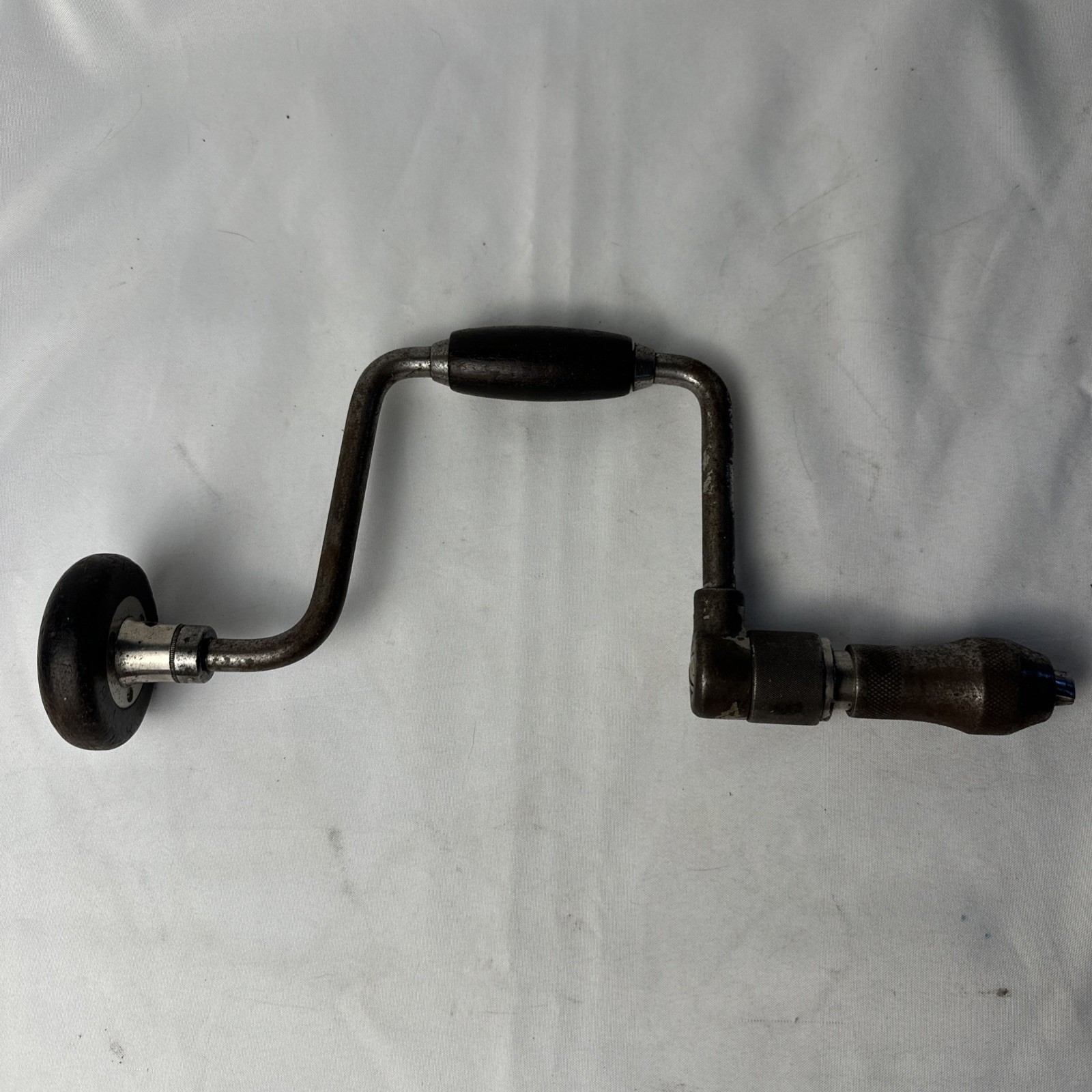 VINTAGE Stanley No. 921 Hand Operated Ratcheting Drill Bit Brace w/10″ Swing