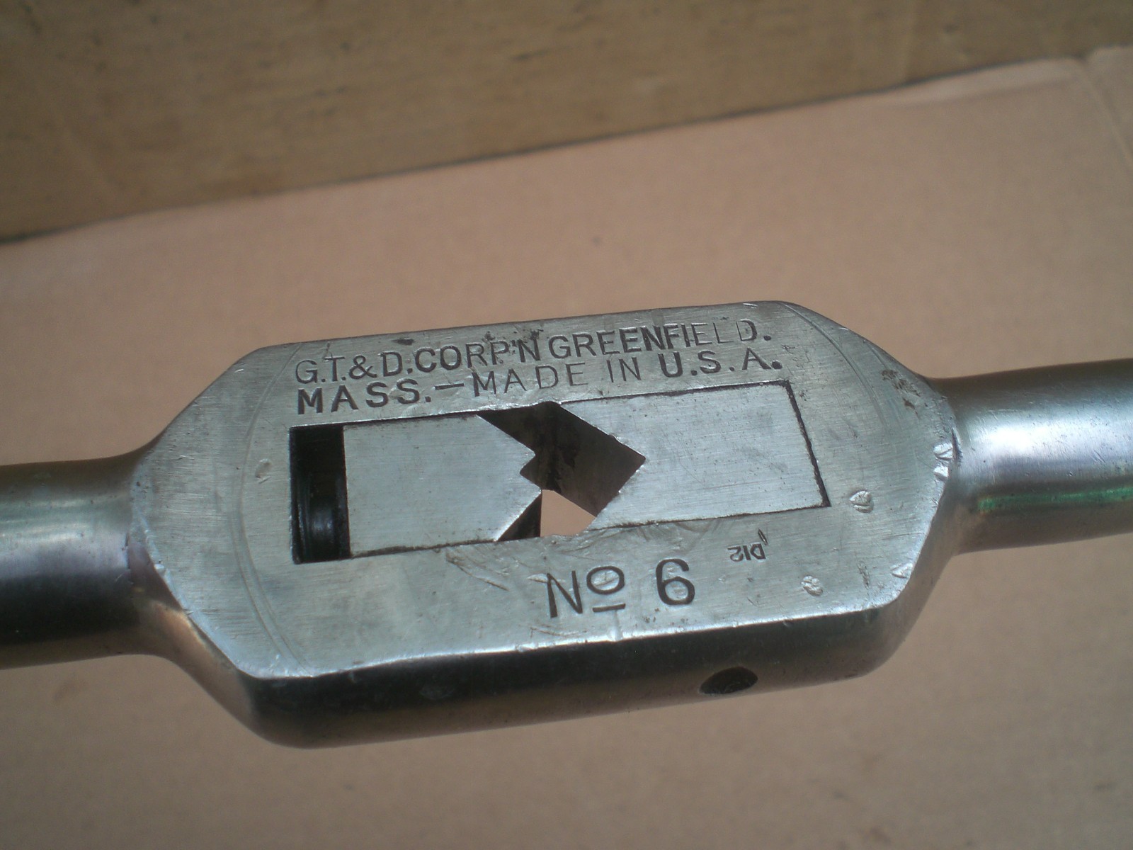 Vintage GTD Greenfield Tap Handle No. 6