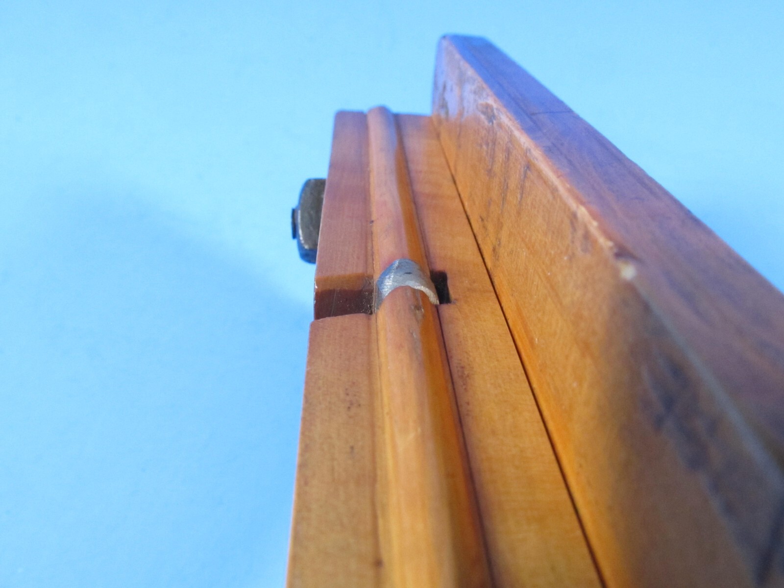 casemaker’s solid boxwood wood molding plane cuts airtight or dustproof joint