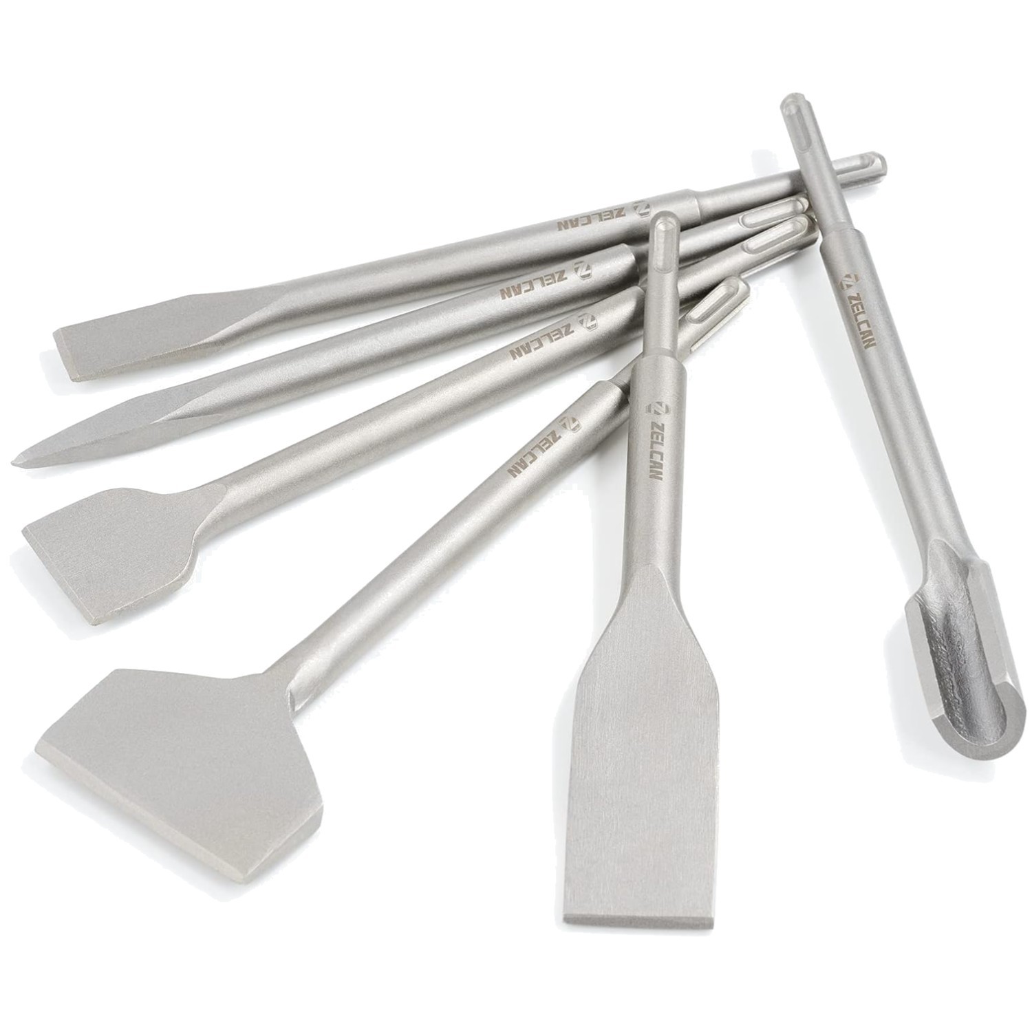 6pc Chisel Set with SDS Plus Shanks, Masonry Drill Bits