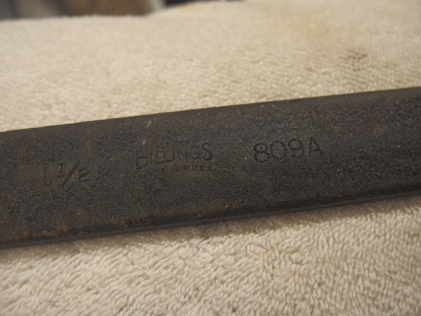 1 1/2″ Billings 809A tool, Wrench 13” Long USA VTg single box end,