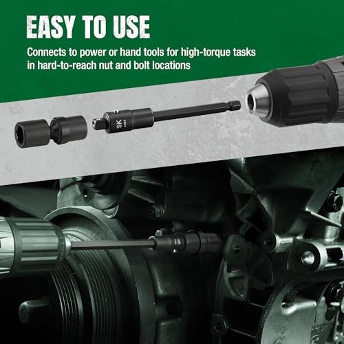 Tools USA 1/4″ Drive, 3 Piece, Power Drive Locking Extension Set: 2″, 4″, 6″