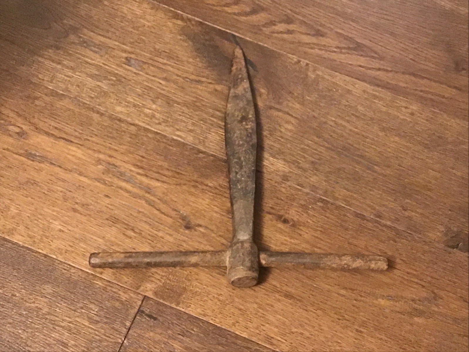 19th Century Handmade Antique Iron Ice Block Pick Farmer’s Hand Tool UNIQUE!