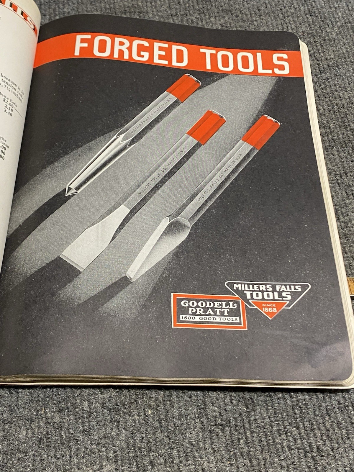 Vintage Miller Falls 1938 Catalog No. 42 Paperback 240 Pages