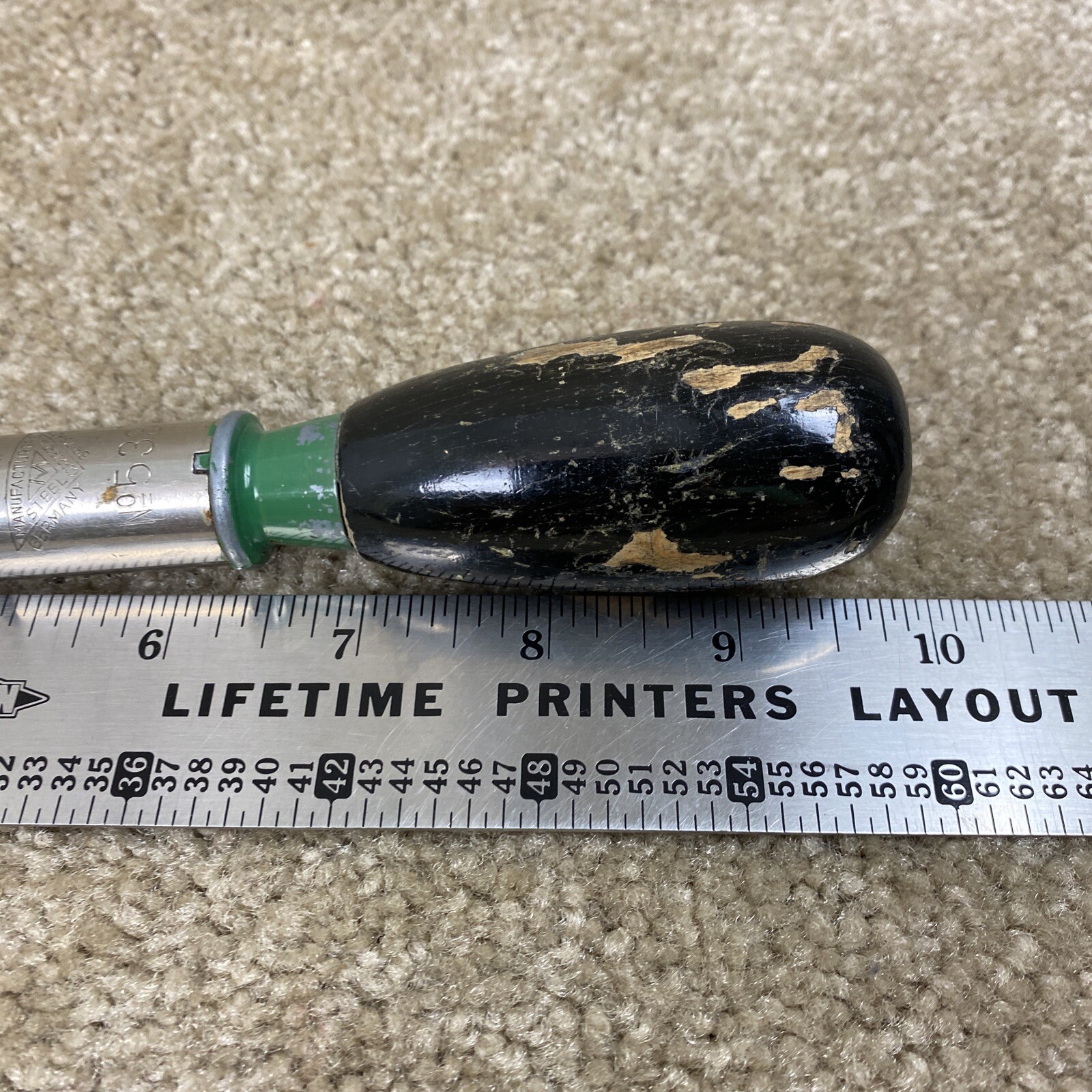 Manufacturers Steel Corp. No.533 Ratchet Screwdriver British Zone Germany