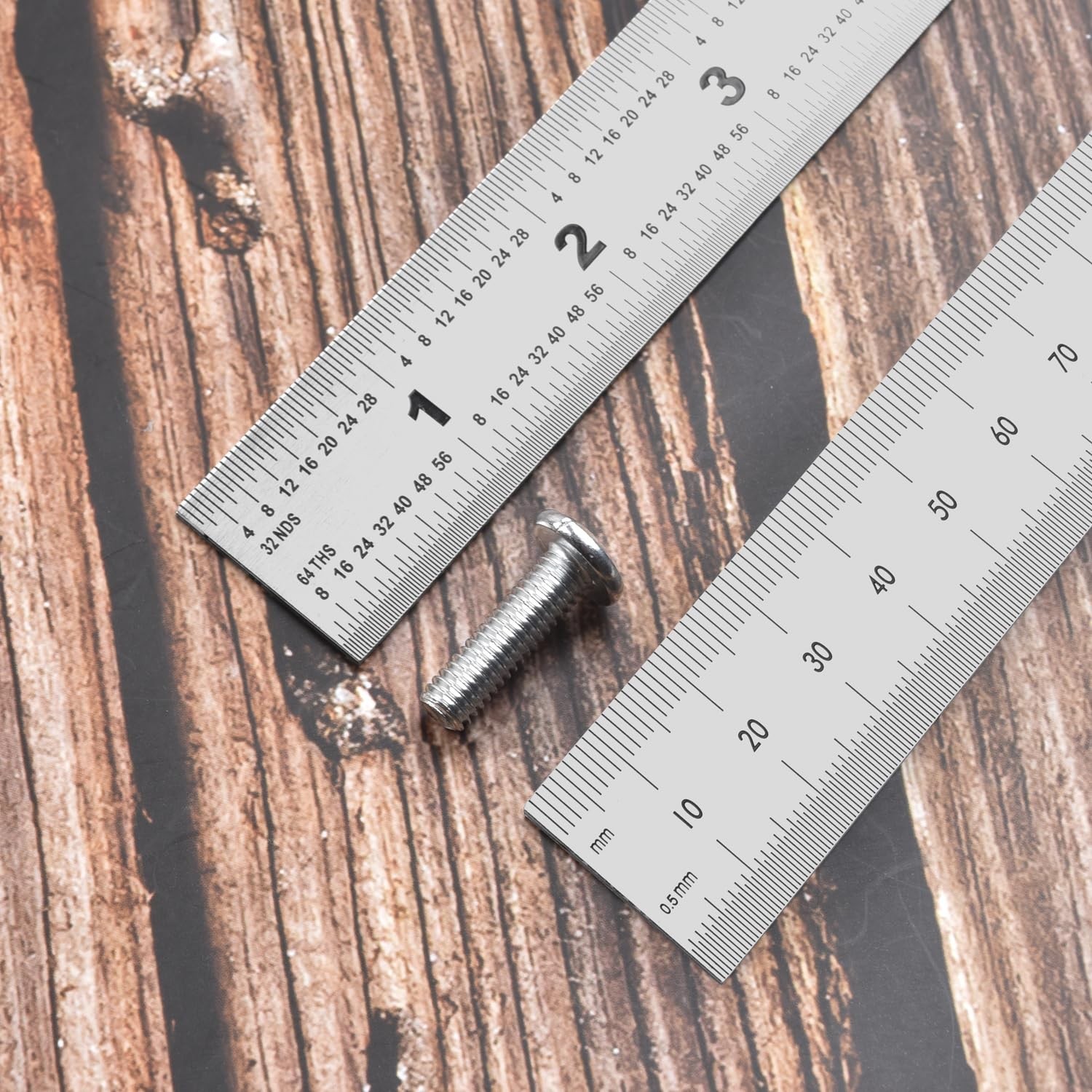 Machinist Ruler,6, 8, 12, 14-inch Stainless Steel Ruler,Metal Rulers Pack of 4