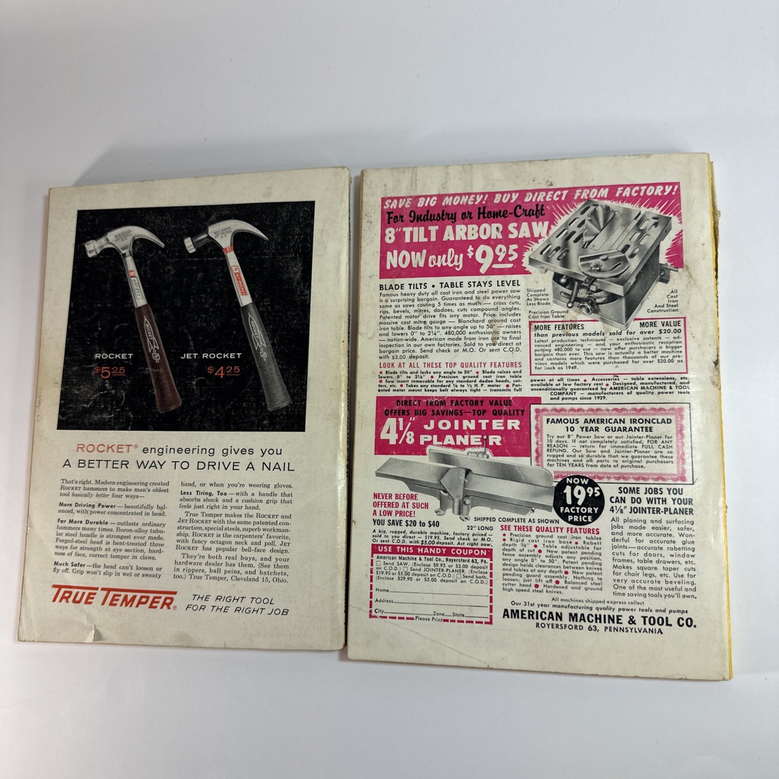 Lot of 2 Science and Mechanics Home Workshop Handbooks – 1959 #558 & 1960 #570