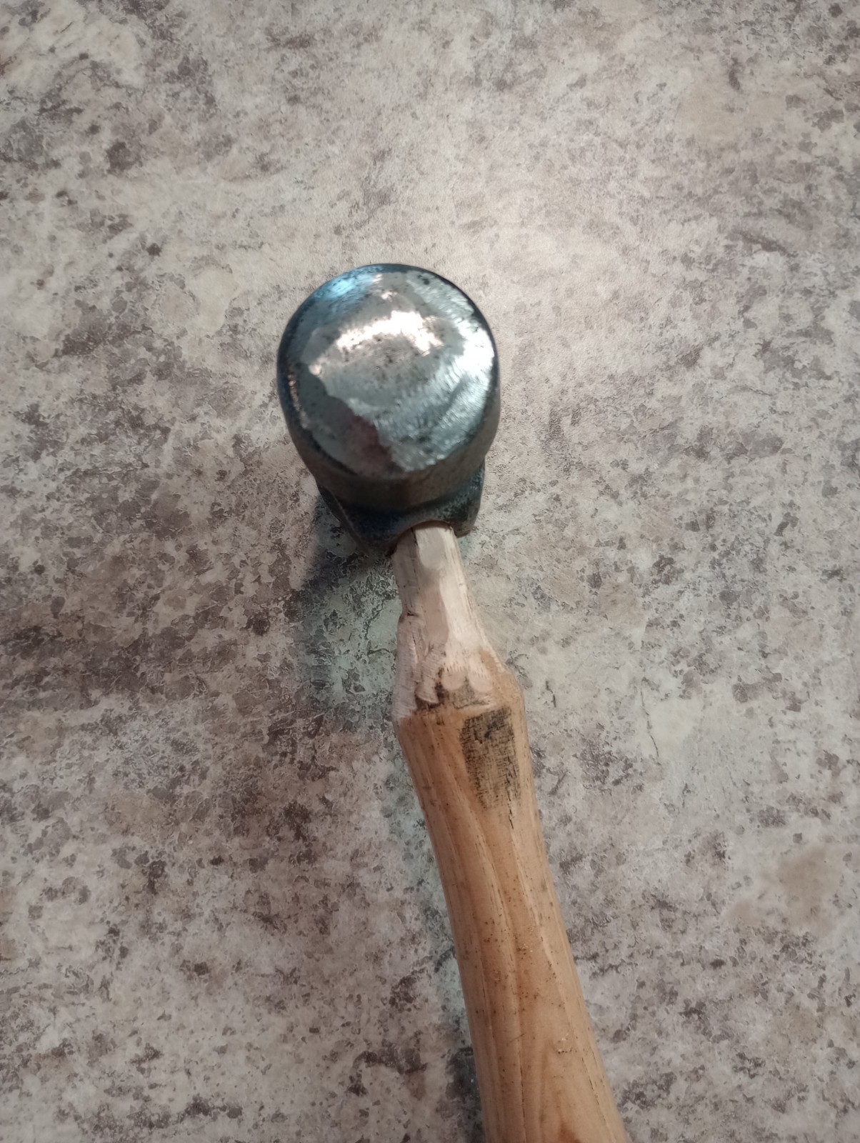 Antique HELLER Bros Blacksmith Farrier Rounding Turning Hammer W/ Horse 2lb