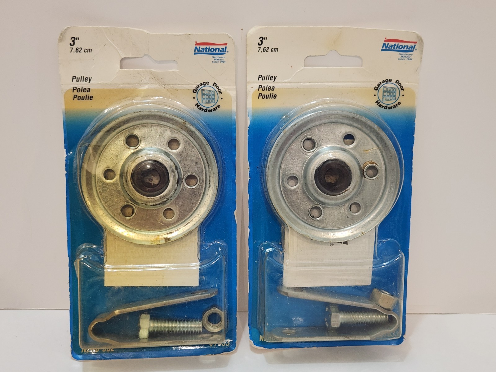 National Hardware 3” Steel Garage Door Pulley N280-552 V7633 LOT OF 2 NEW