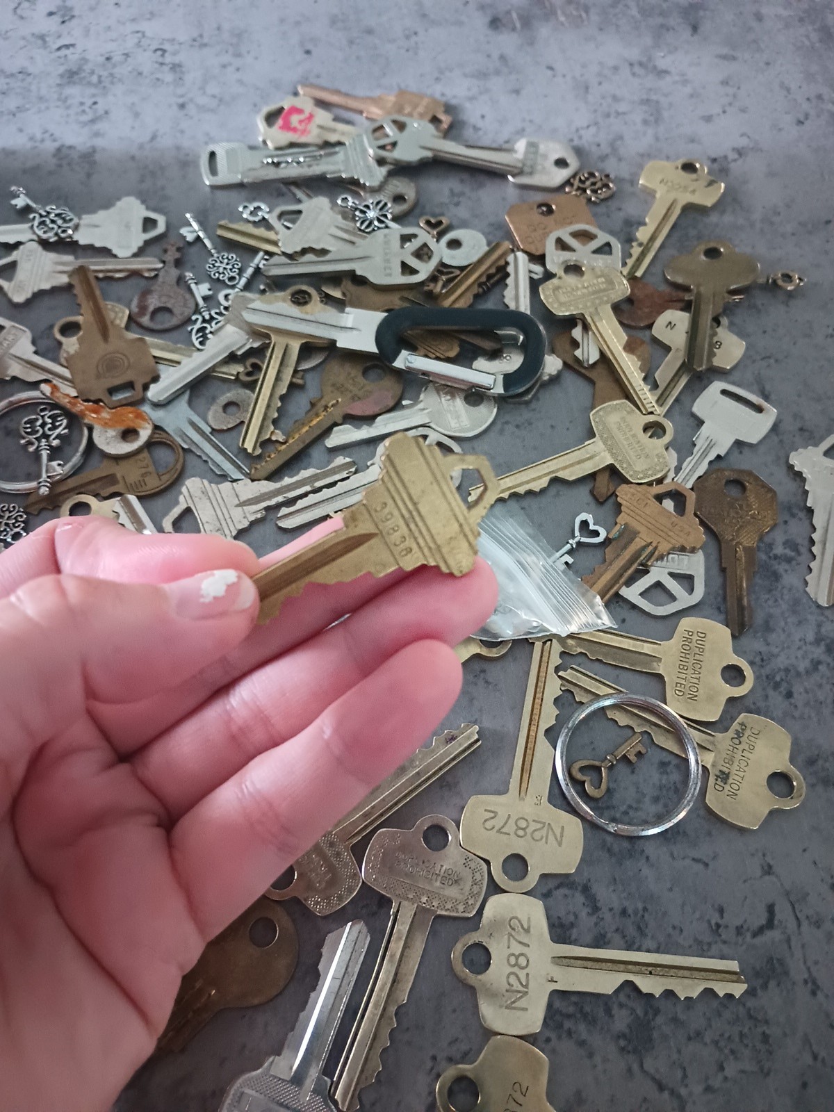 Assorted Keys Random Draw From Key Rings, Necklaces, Vintage Decor Trinkets