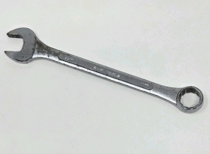 Vintage Sk Tools 8317 17mm Combination Wrench 12pt Made in the USA