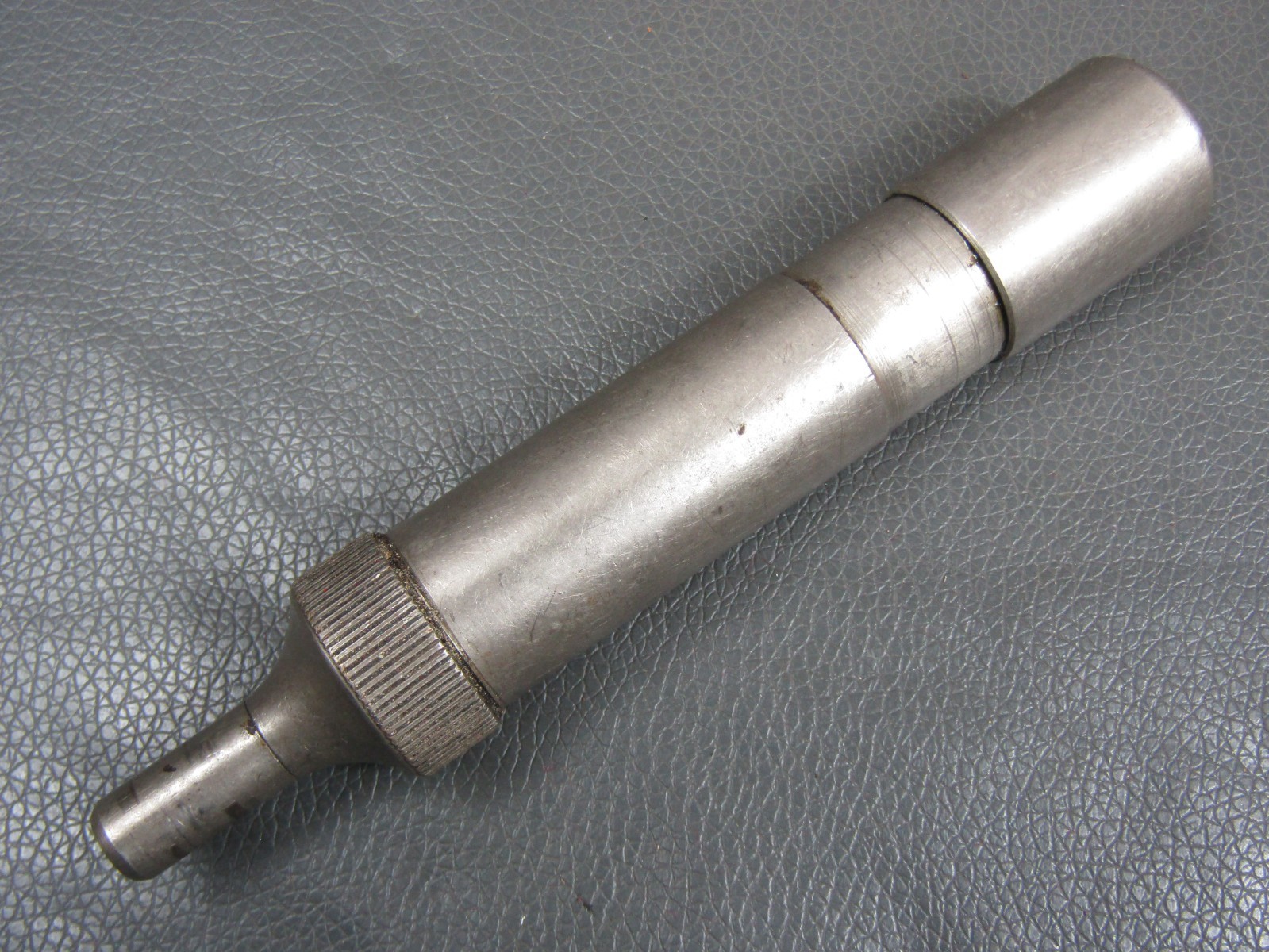 Vintage nickel plated brass Tecalemit Grease Gun Rolls Royce & Bentley tool kit