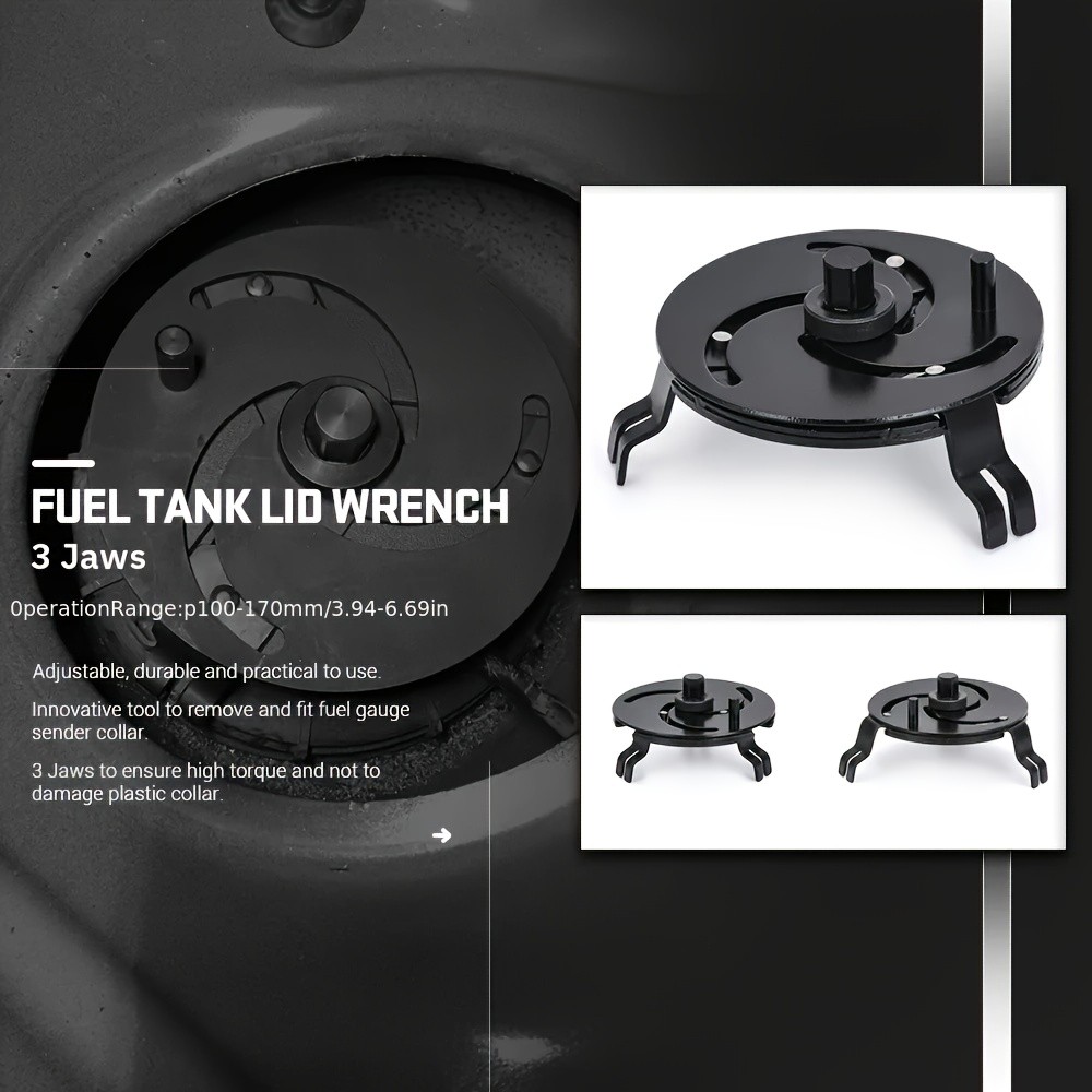 Well-Crafted User Friendly Easy to Use Adjustable Universal Fuel Tank Cap Wrench
