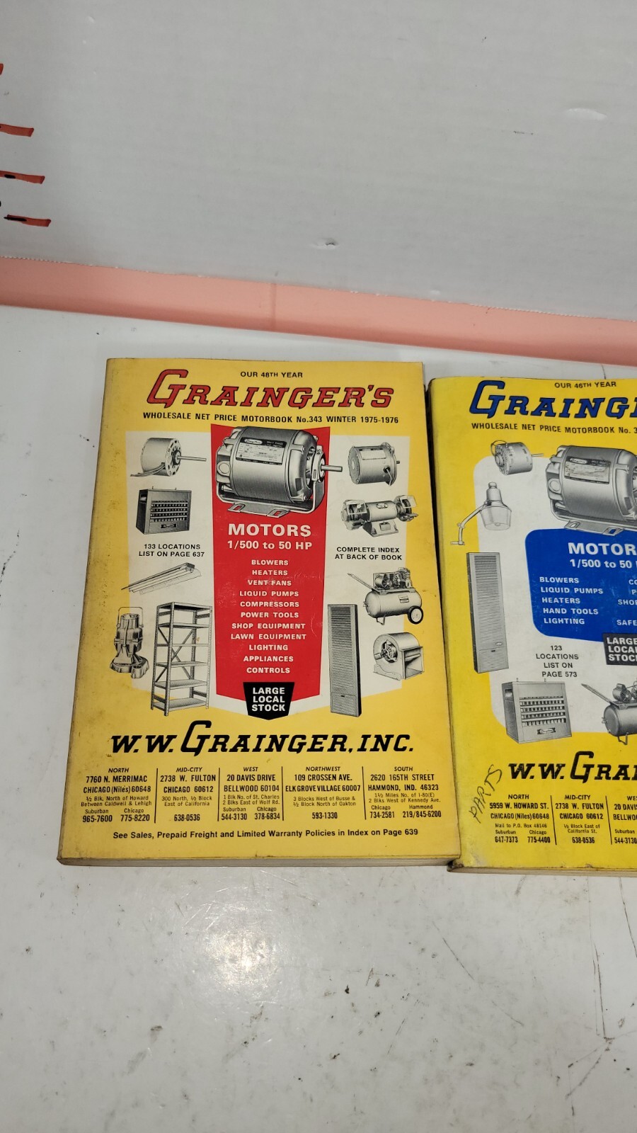 Lot Of 3 Grainger’s Net Price Motorbook Winter 1973(73-74)- 75-76 Vintage