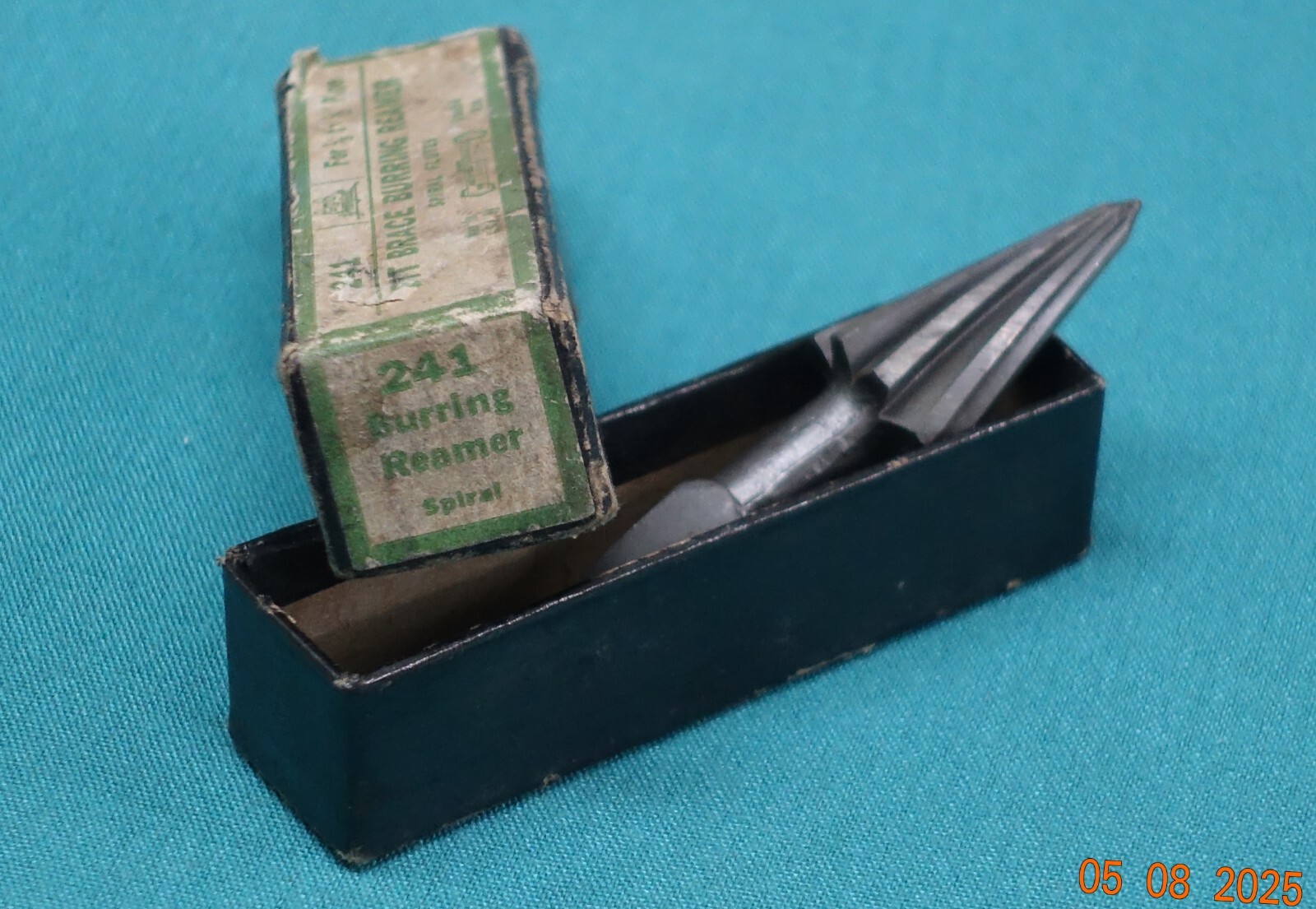 VTG GREENFIELD GTD #241 Bit Brace Spiral Burring 1/8″-3/8″ Pipe Reamer w/Box