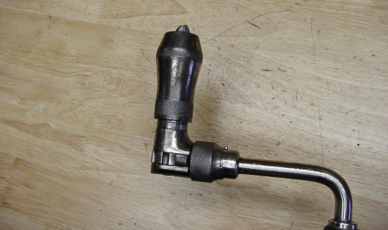 Old Used Tools,Vintage Solar Mfg. Co. 10″ Ratcheting Bit Brace,Plating Loss,VGC