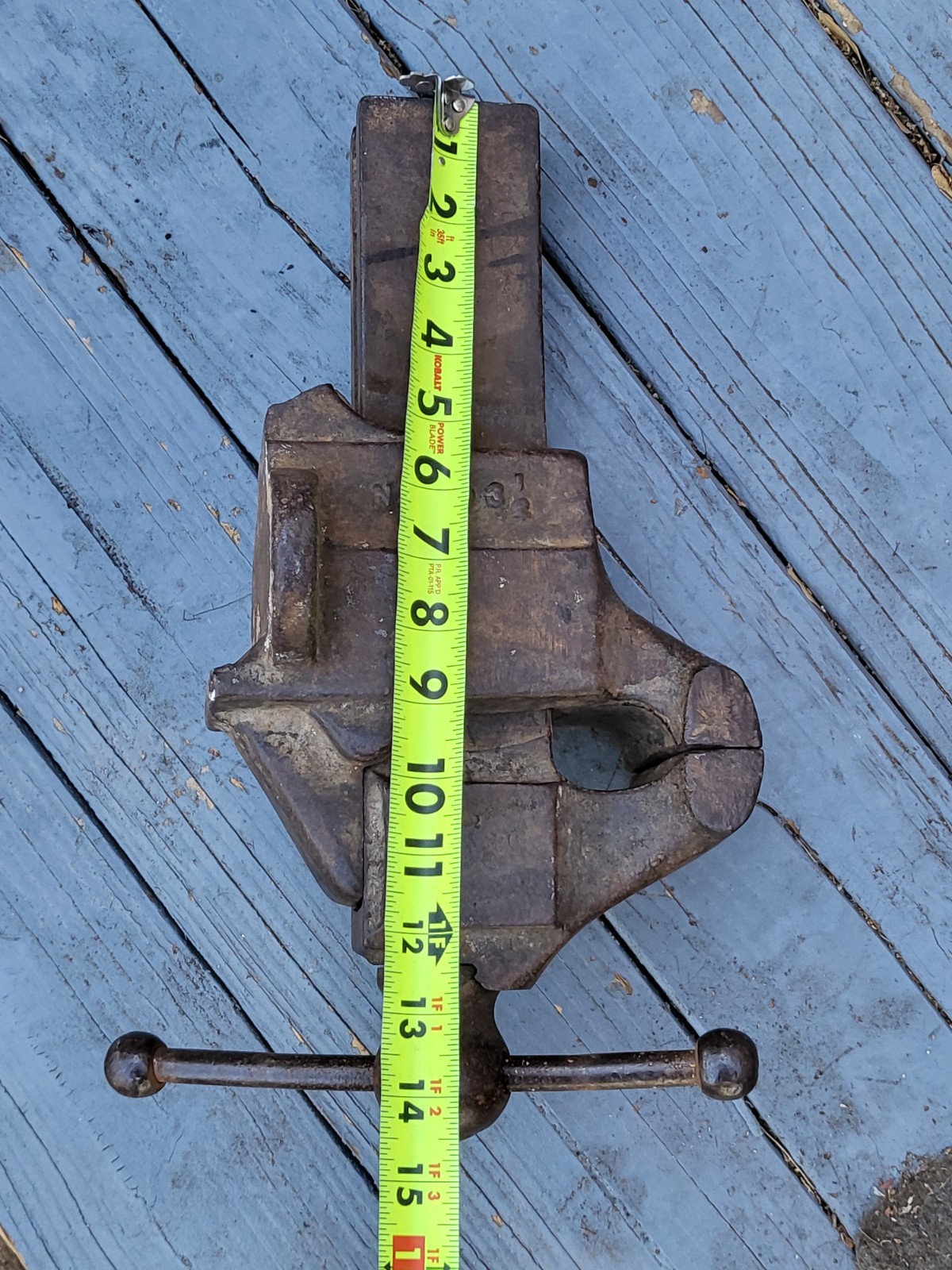 Reed Mfg Co No 103 1/2 Bench Vise Erie PA Vintage Cast Iron USA Antique