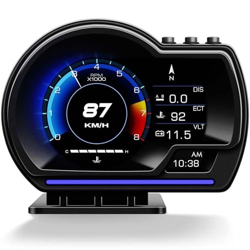 Head Up Display for Car, OBD2+GPS Dual System, OBD2 Gauge Display, GPS