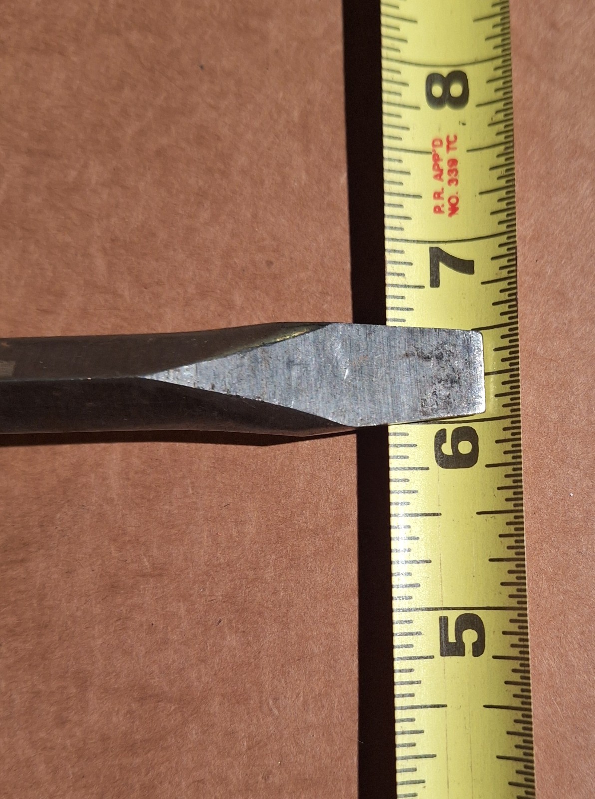 Bridgeport Screwdriver Wood handle 9″ x 1/2 USA “BIG STUBBY”