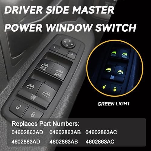 Driver Side Master Power Window Switch 9 Pins + 3Pins Compatible with 2009 20…