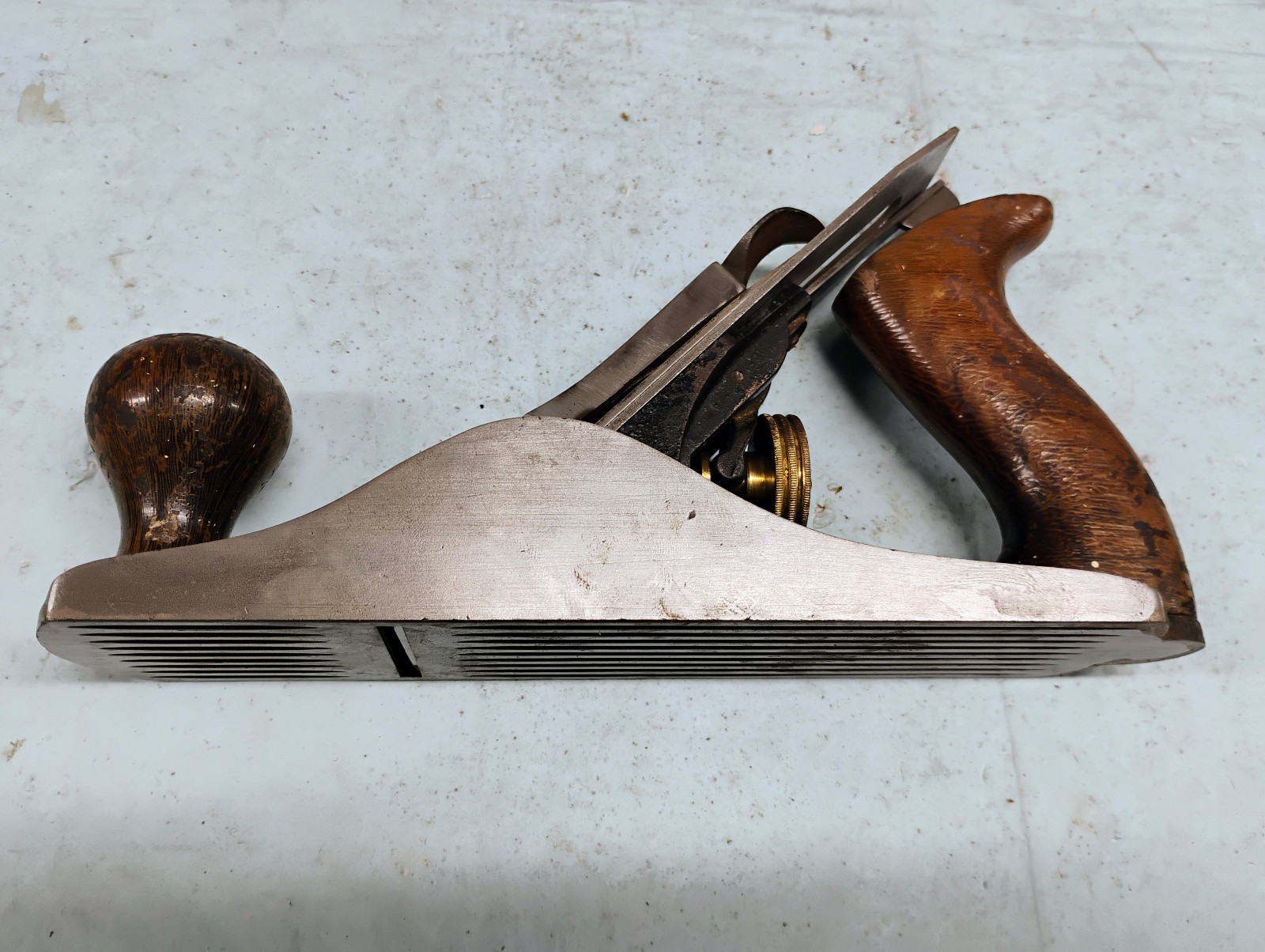 Vintage STANLEY BAILEY No. 3C Corrugated Sole Smooth Plane, Type 16, 1933-1941
