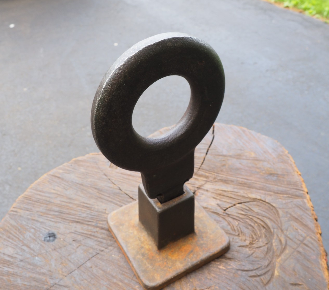 ODD 5.4LB BLACKSMITH FORMING “EYE HOOK” DISC TINSMITH ANVIL SHEET METAL HARDY