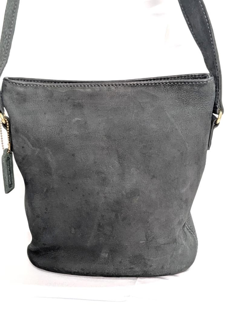 Coach Shoulder Bag Old Coach AA0126-G-S-19-24-998 Suede Green Used 21.5x25cm