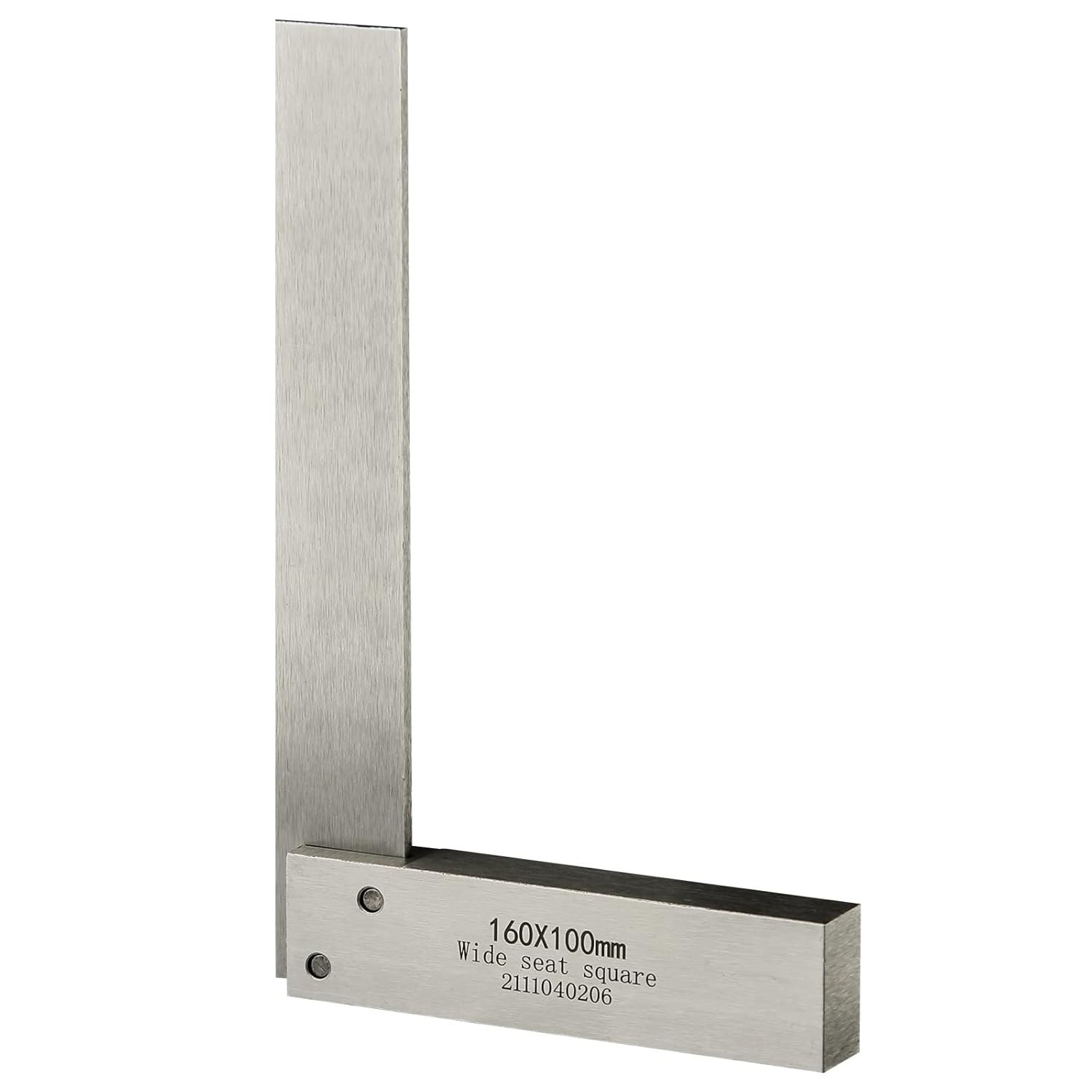 Machinist Square Set Engineer Precision Mini Wide Base 90 Degree Right Silver