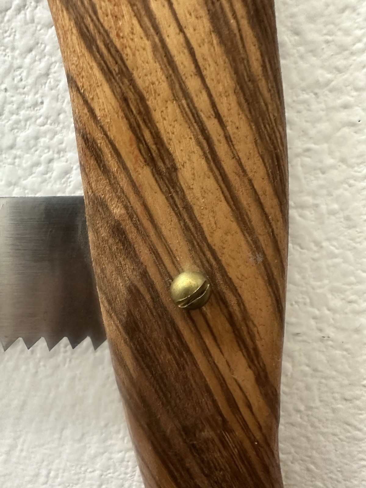 Vintage Craftsman SN 01353 Classic Zebra Wood Bow Saw Carpentry Tools