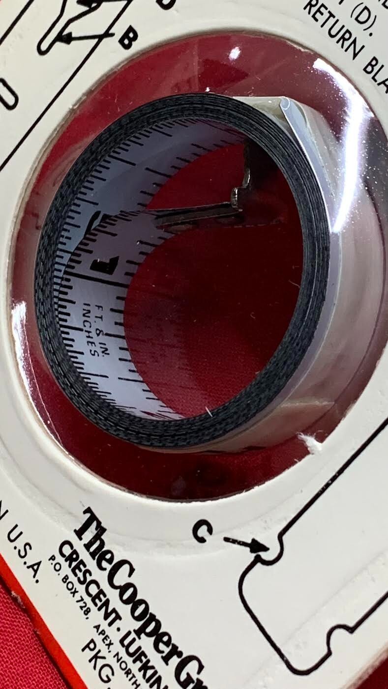 LUFKIN RW8 8′ x 1/2″ TAPE REFILL WHITE CLAD in stock! red package Vintage!
