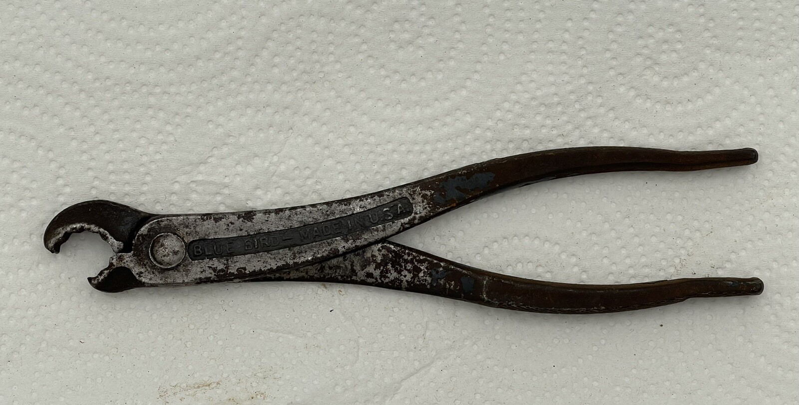 Vintage Blue Bird Battery Terminal Pliers/Wrench, Made In USA