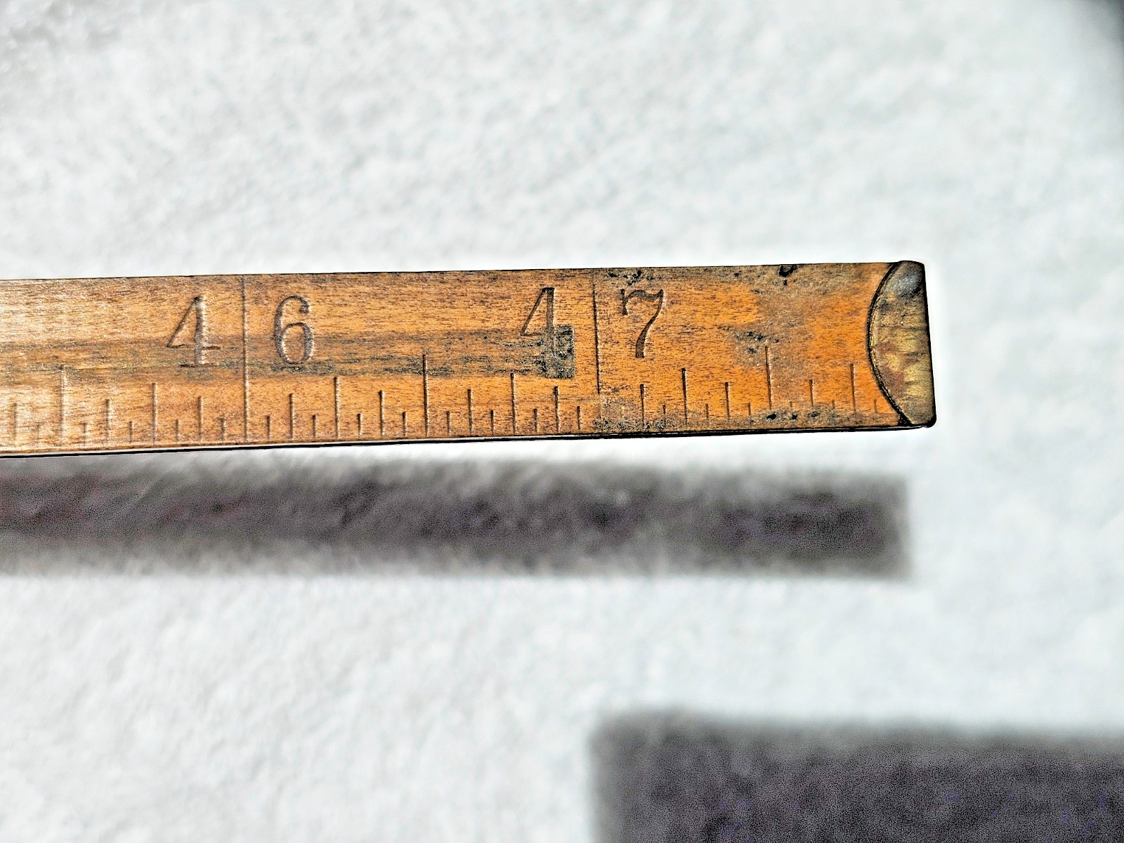 Antique Dahl Mfg Co Interlox Master Slide Rule 48″ Wood Ext Ruler NYC Approved