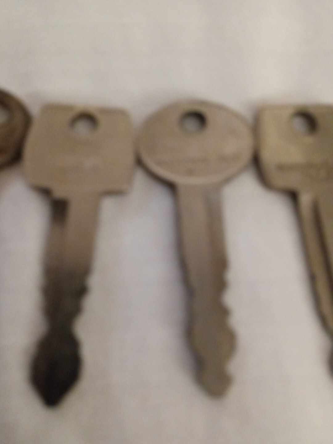 Vintage Cole Ignition Keys Lot Of 4 Unique USA Made Decent Condition Rare Htf