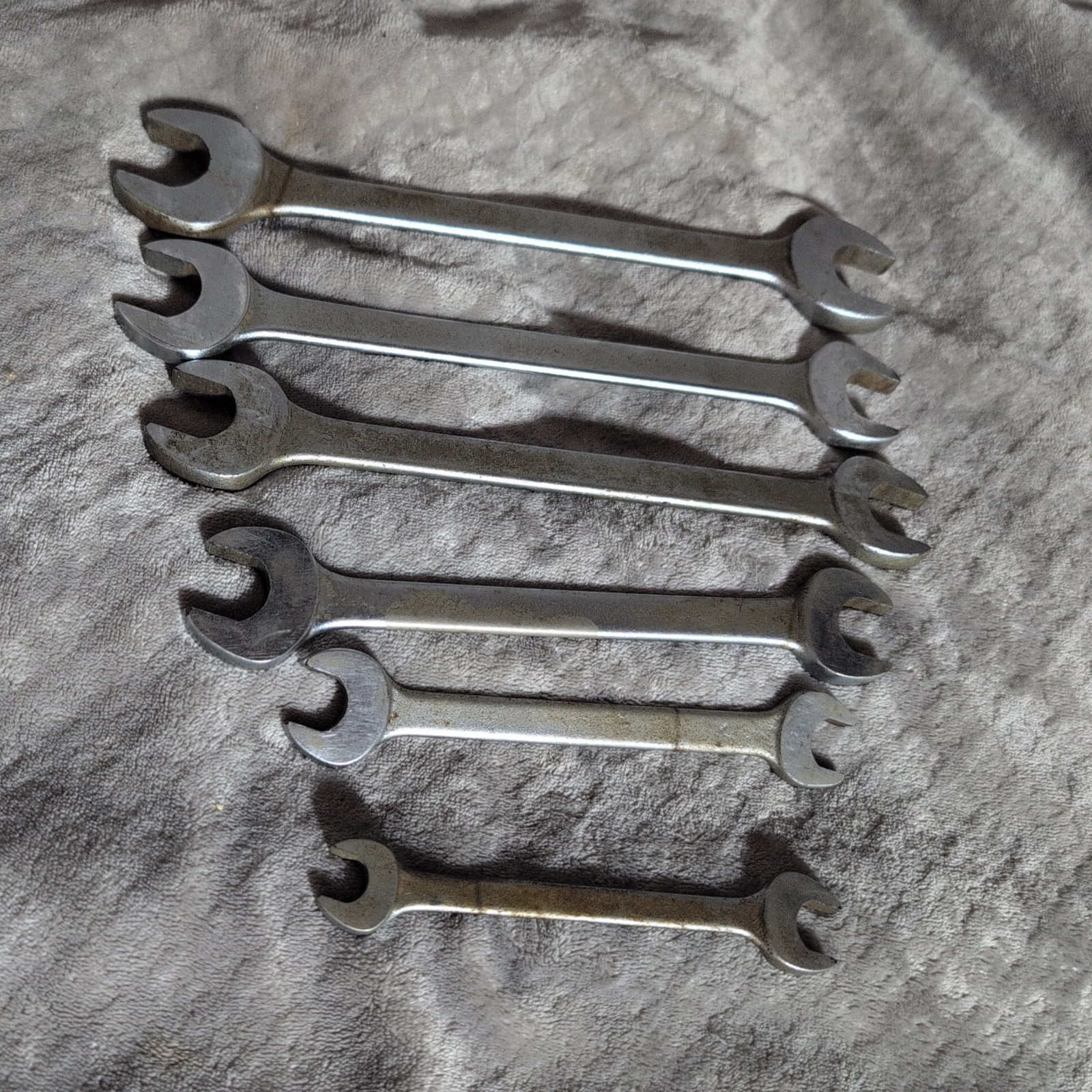vintage lot 6 P&C Open End Wrench 13 15 18 22 23 26 mm PC tool mechanic