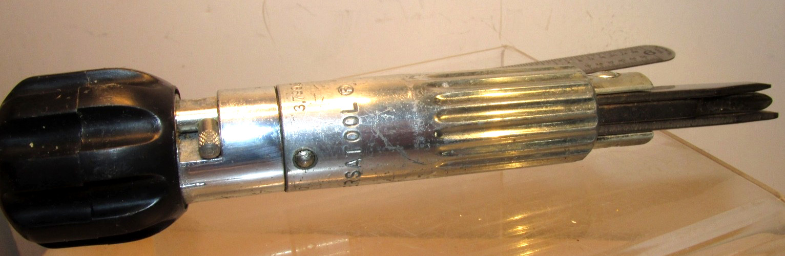 Vintage 1960’d Ratchet Versatool With 3 Heads. Patent Pending Works Great