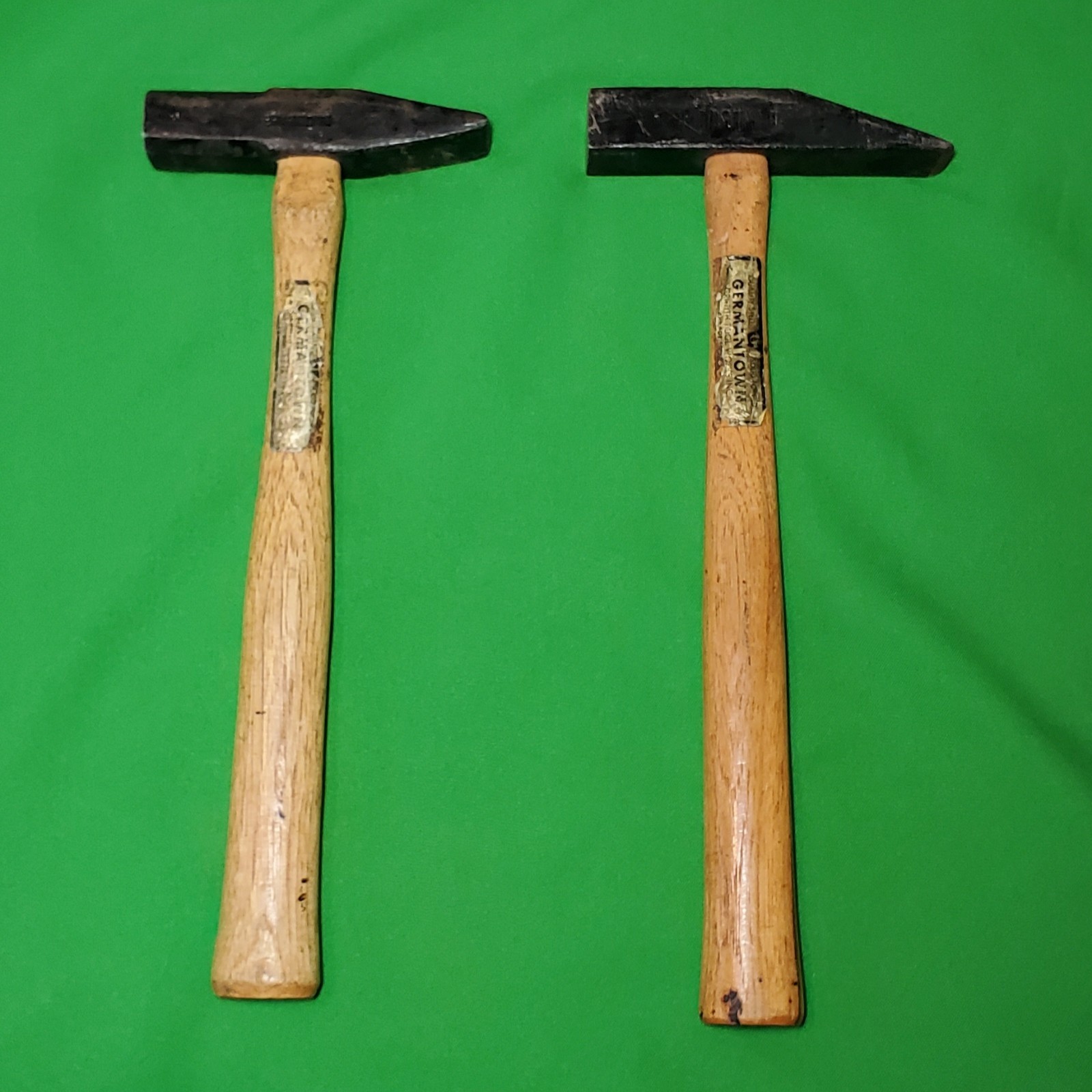 Lot of 2 Germantown Griffith Cross Peen 16 oz. Hammers Carpentry Blacksmithing