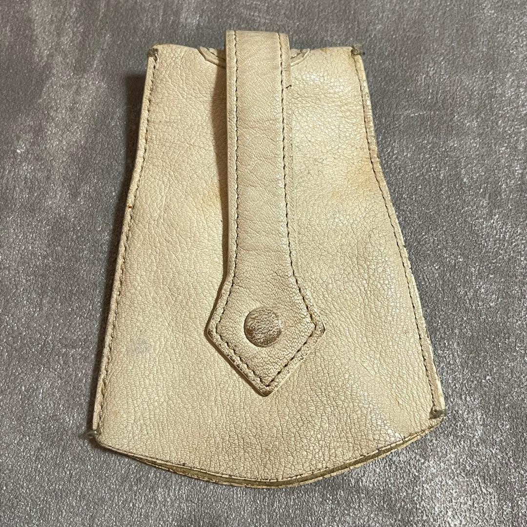 Vivienne Westwood Key Case Owl Orb Logo 9cm x 12cm White Used Vintage