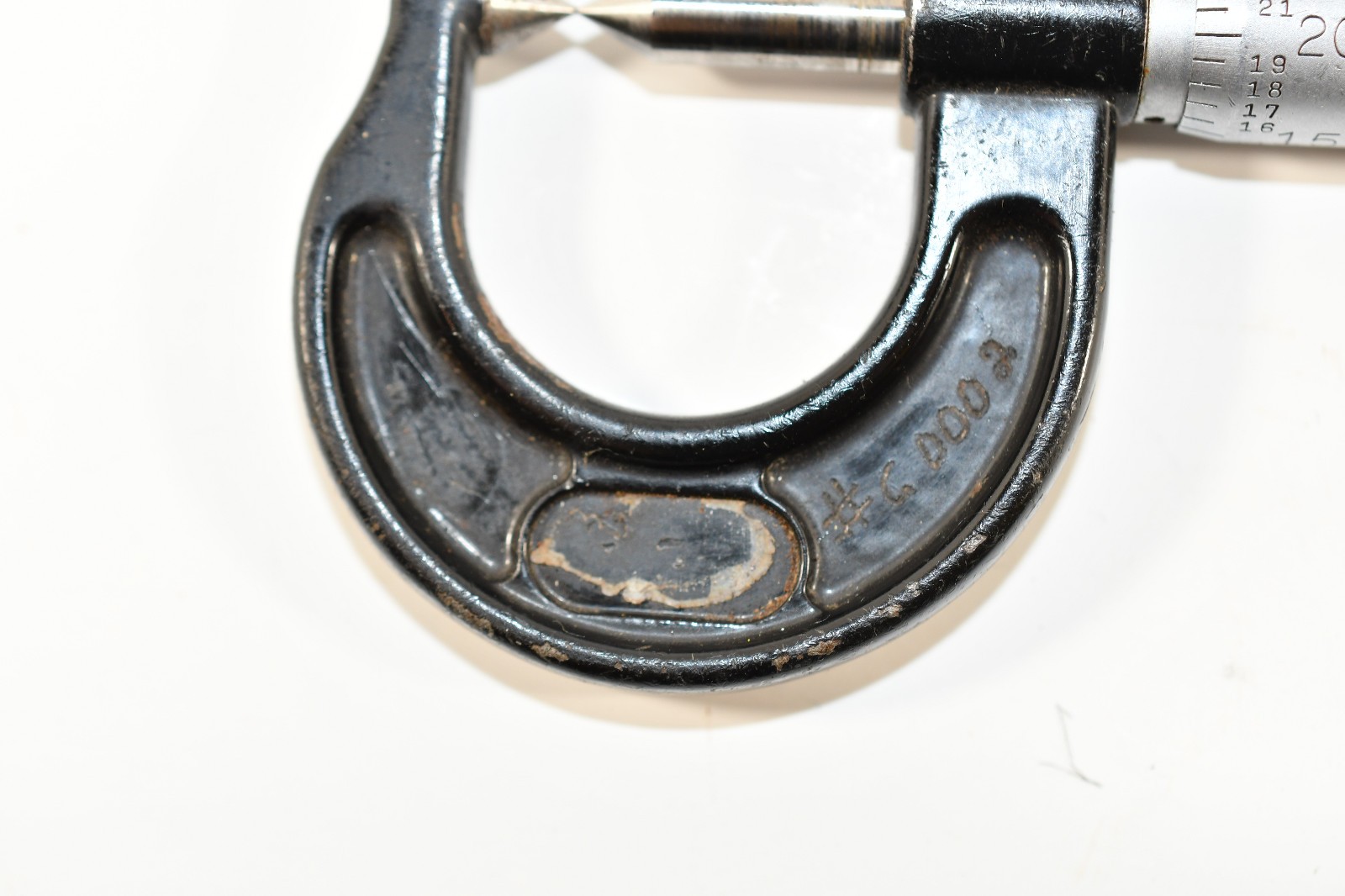 Vintage L, S, Starrett No. 210 Screw Thread Compactor Micrometer 0″ – 7/8″ N1100