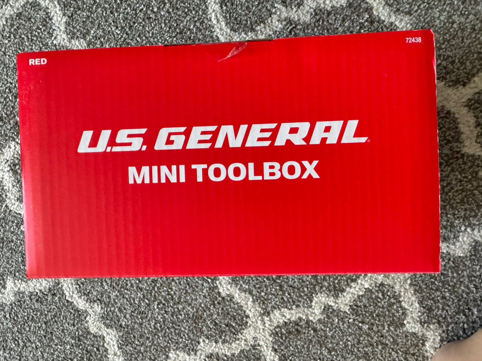 US General Red Mini Tool Box Brand New Factory Sealed