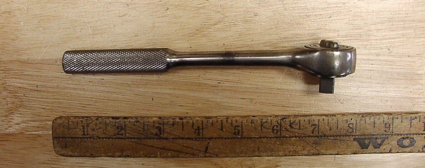 Vintage Challenger 1260-2 USA 3/8″ Dr. X 7-1/4″ Ratchet Wrench,Use &Wear,Good