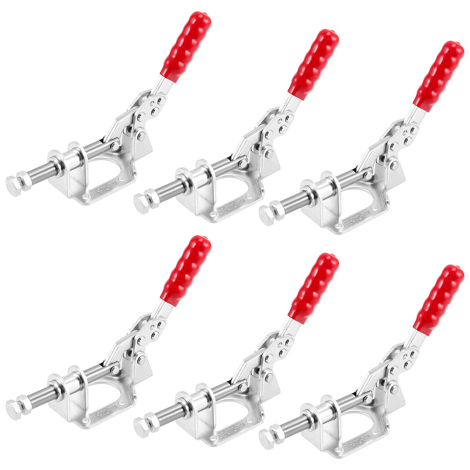 MUKCHAP 6 PCS Push Pull Toggle Clamp, GH-302-FM Adjustable Quick Release Wood…