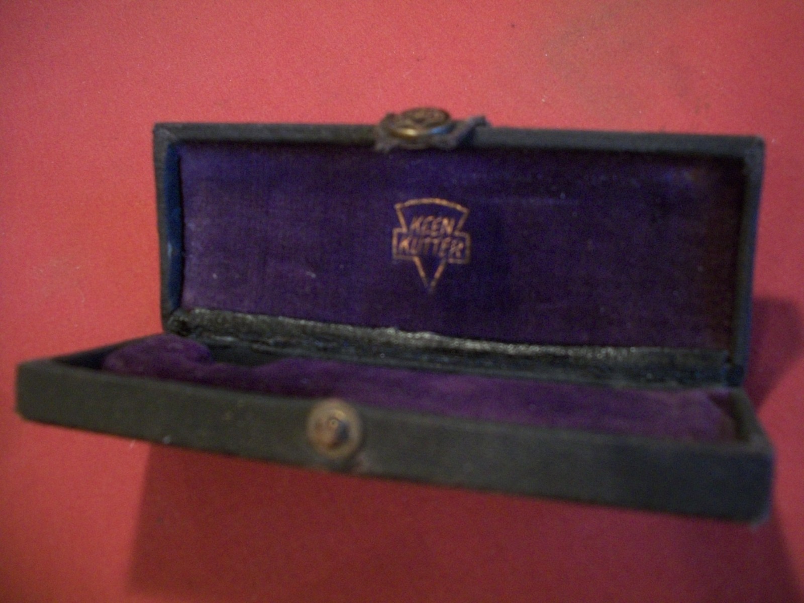 Rare Antique Keen Kutter Tool or Instrument Felt Lined Collectable Storage Box