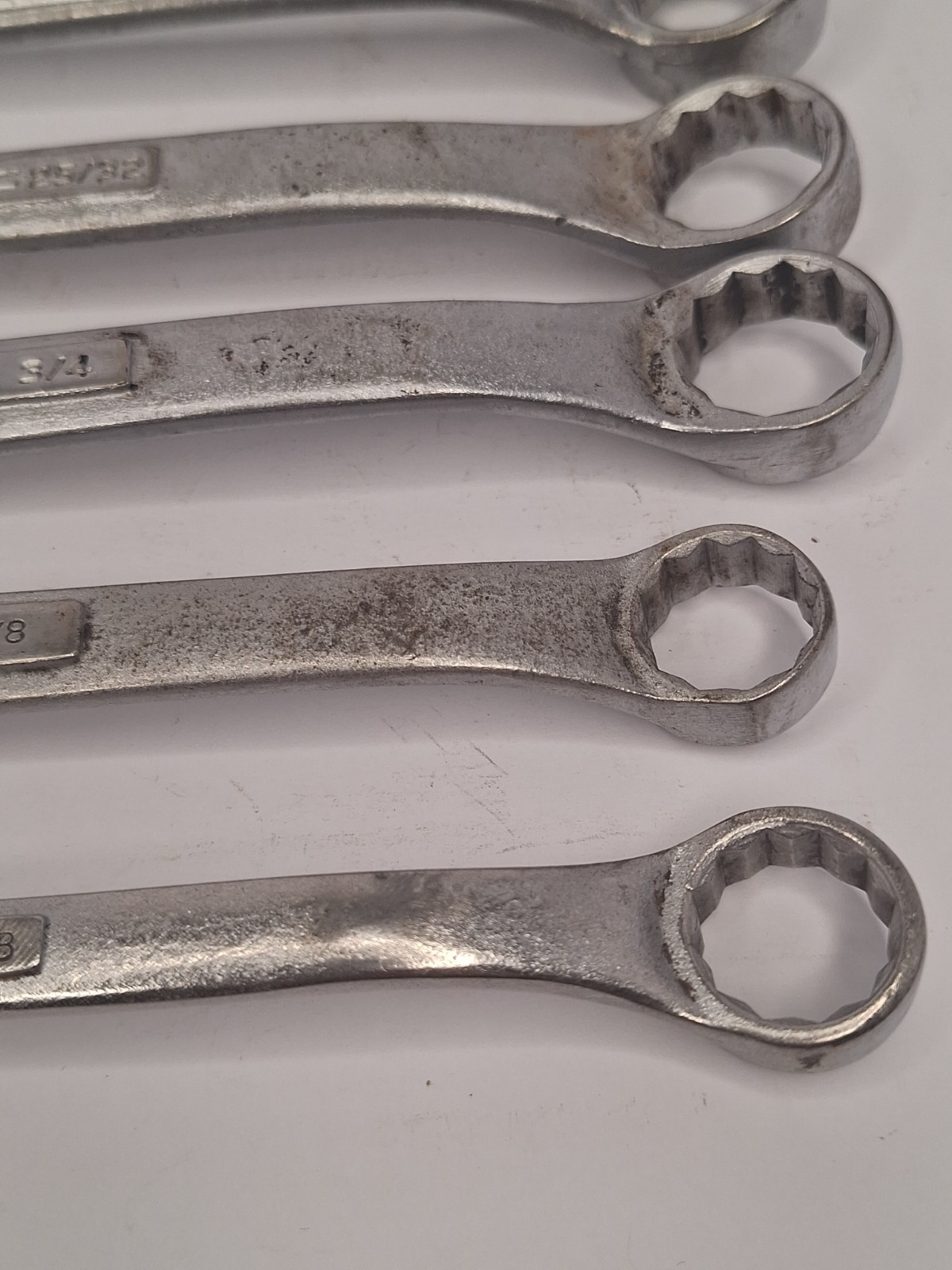 Vintage Craftsman USA Double Box End Wrench Set 9 Pieces =V= Series SAE (AA3)