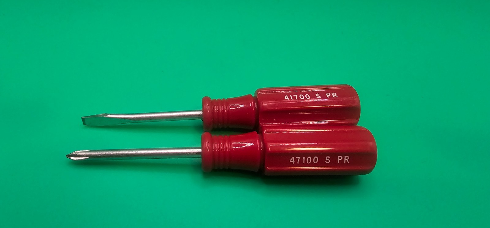 Vintage Craftsman 47100 S PR & 41700 S PR Red Mini Flat/Philips Screwdriver