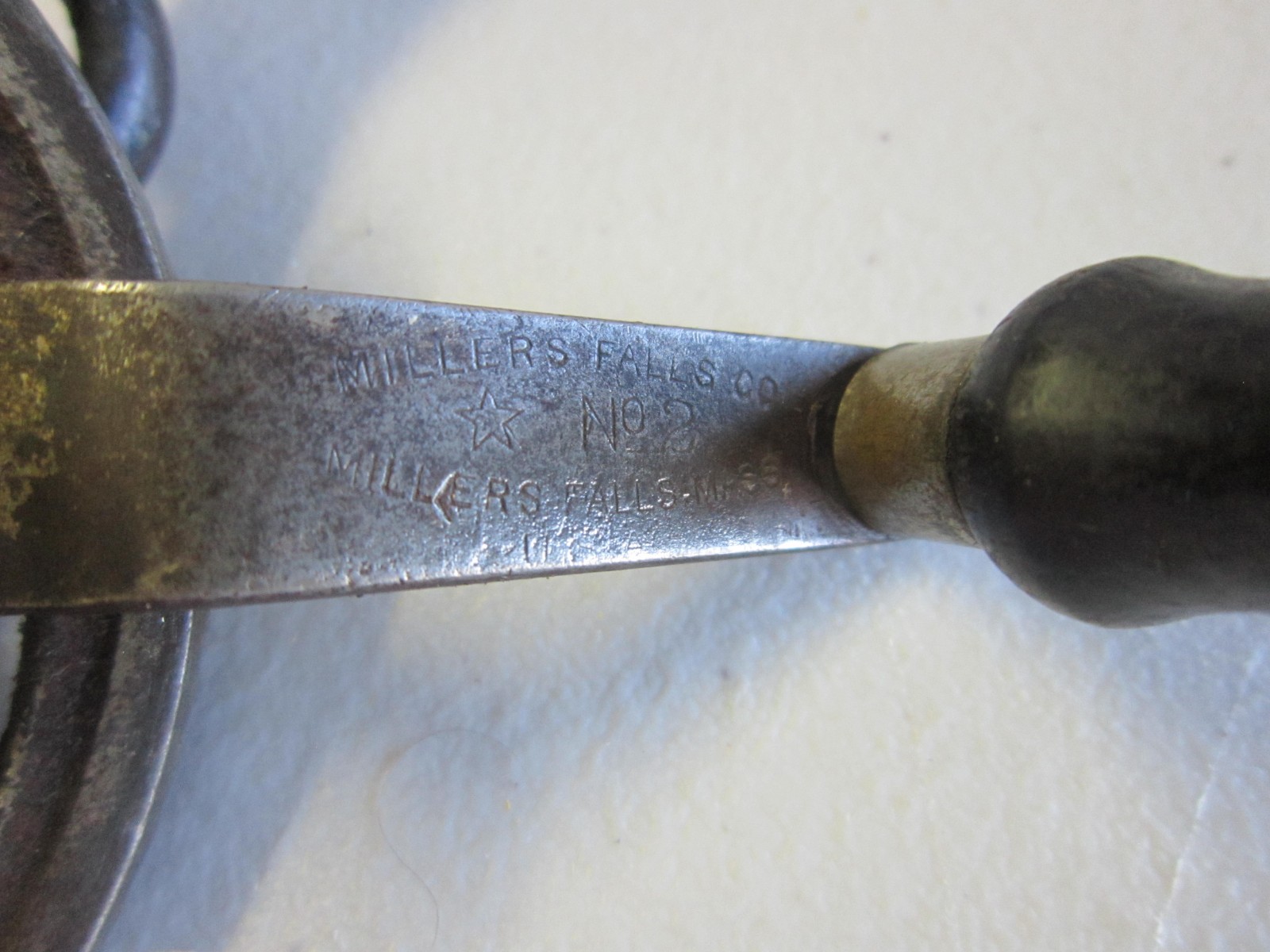 Vintage Millers Falls # 2 Hand Drill Star logo G627
