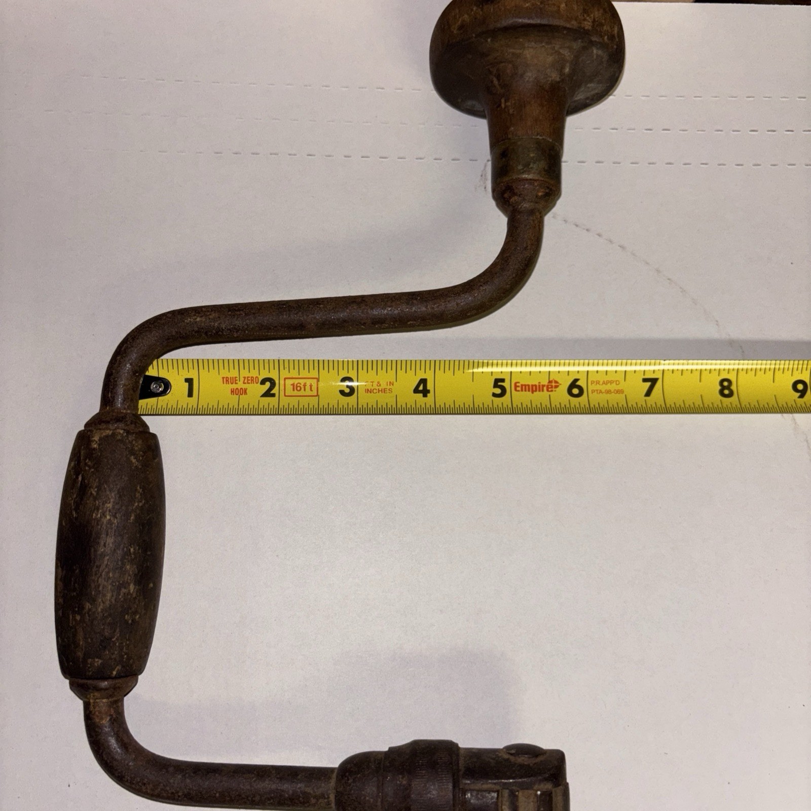Vintage John S. Fray & Co. Brace Drill H149 14″ Sweep USA