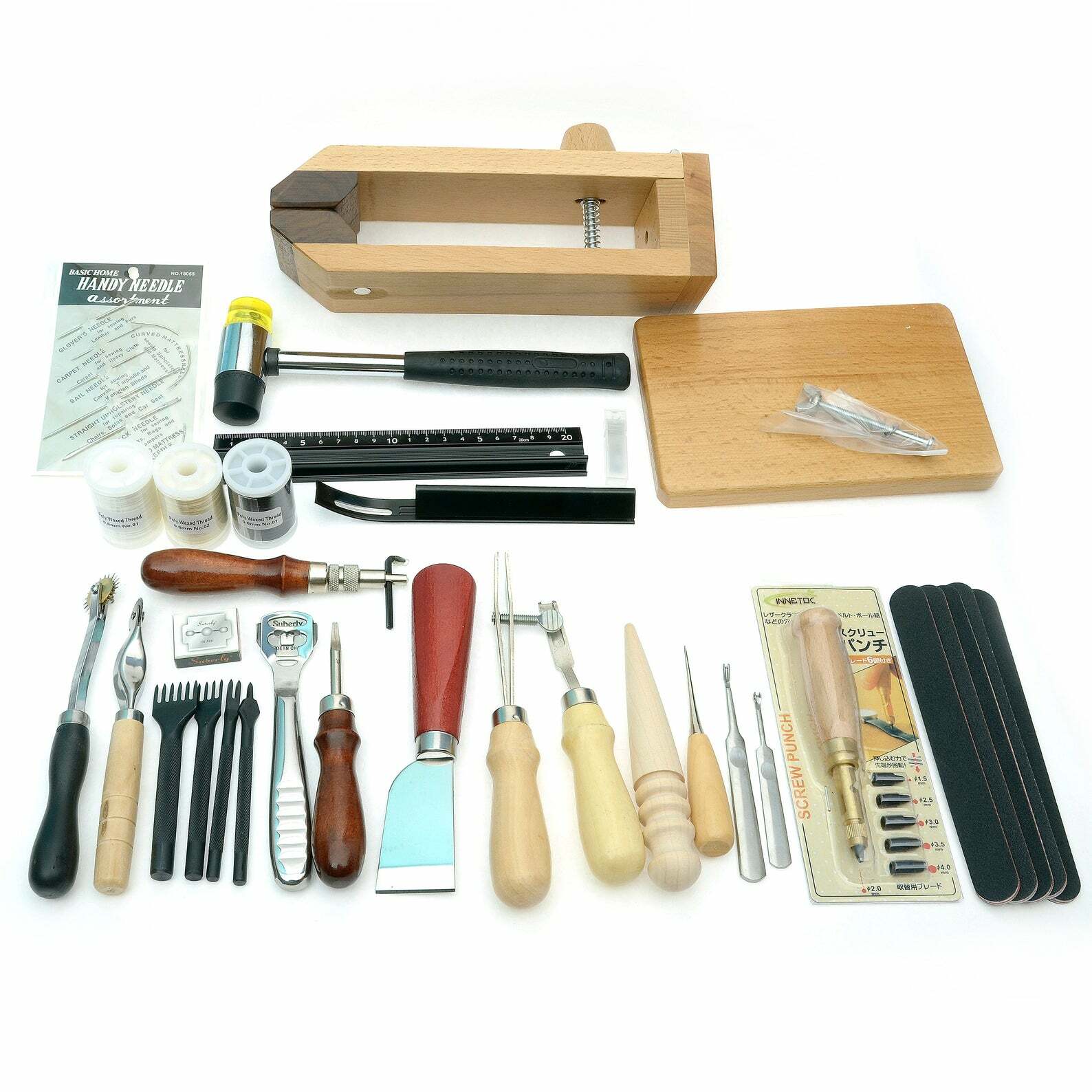 Medium Class tool set ,making bag,Leather craft tools 23 toolset