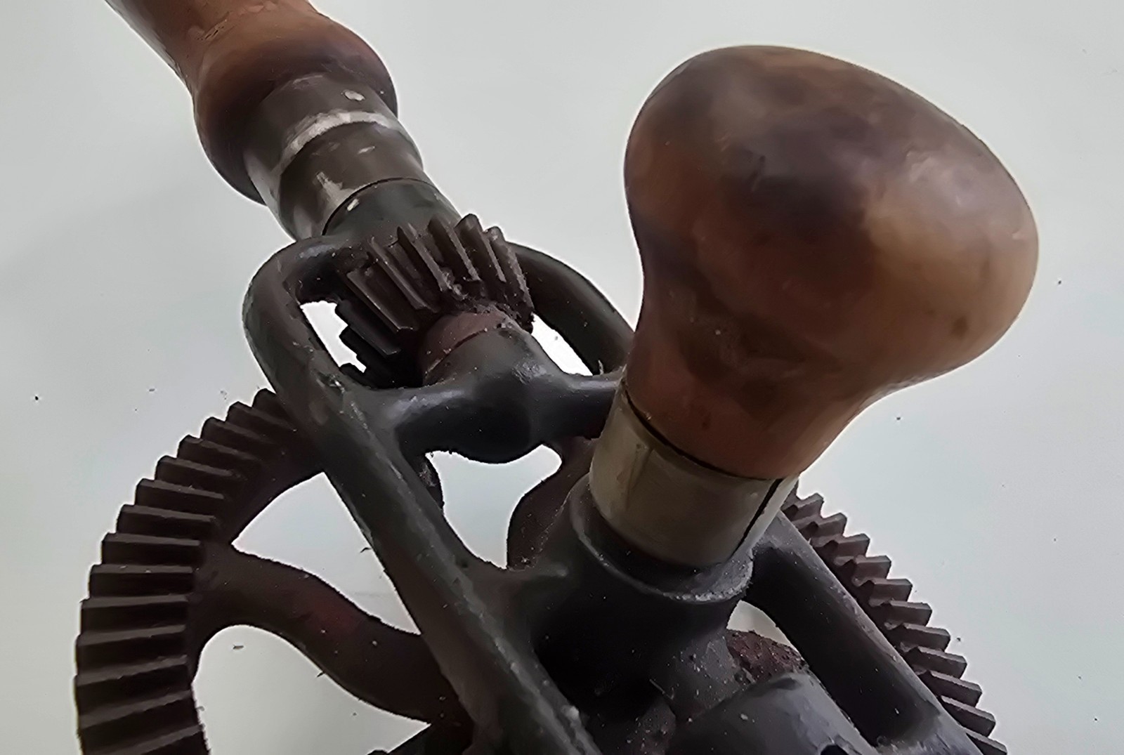 Antique Millers Falls No 78 Eggbeater Hand Drill Wood Handle Manual Crank USA