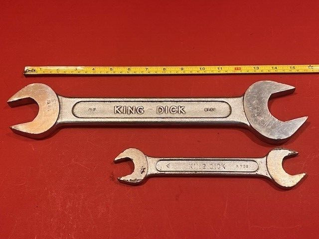 King Dick Whitworth Spanners Pair – B138 & A706 – British Made